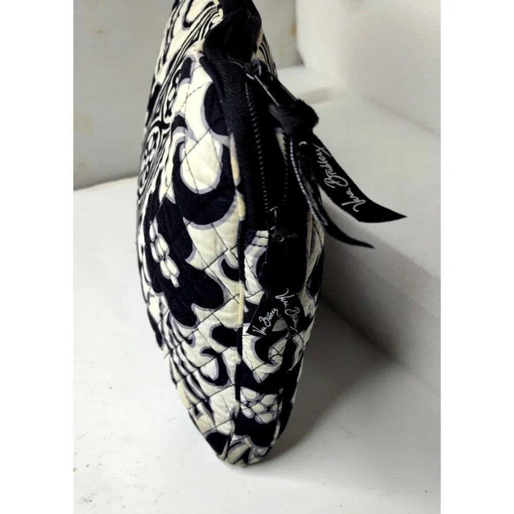 Vera Bradley Night and Day Retired Quilted Laptop Portfolio Case Black  & White